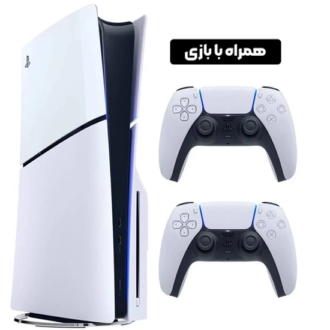 خرید ps5 slim 2016 standard دو دسته با بازی | قیمت پلی استیشن 5 اسلیم استاندارد ریجن 2 دو دسته با بازی